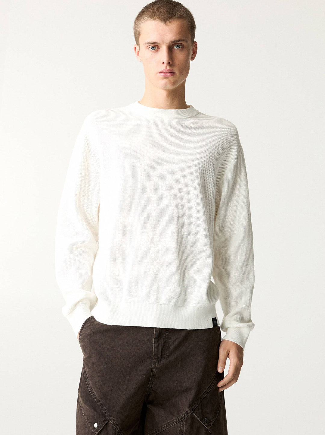 Moudda PULL & BEAR - Pull - Col Rond & Gaufré Basique - Tunisie 2