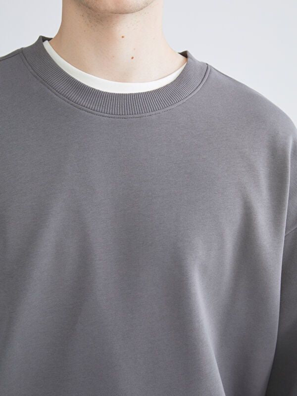 Moudda LC Waikiki - Sweatshirt en jersey Homme Gris foncé - Tunisie 3