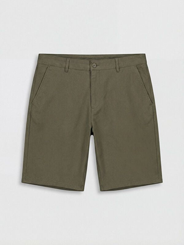 Moudda LC Waikiki - Short classique en tissu pour Homme couleur Vert kaki - Tunisie 1
