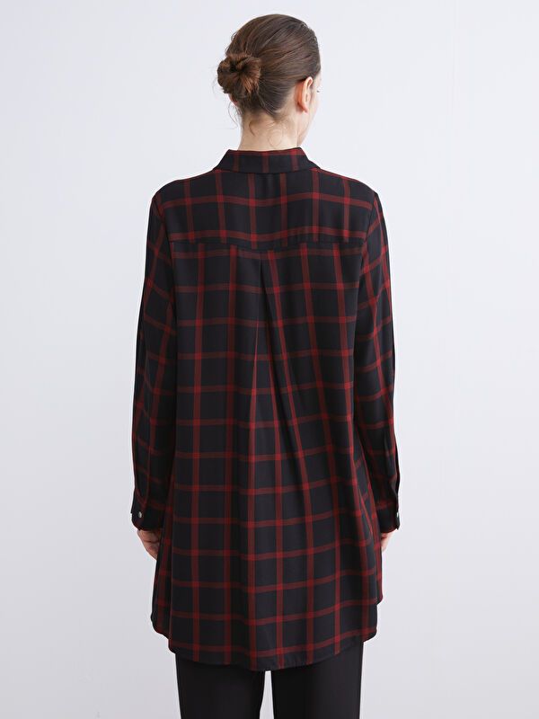 Moudda LC Waikiki - Tunique à manches longues Femme À carreaux noirs - Tunisie 4