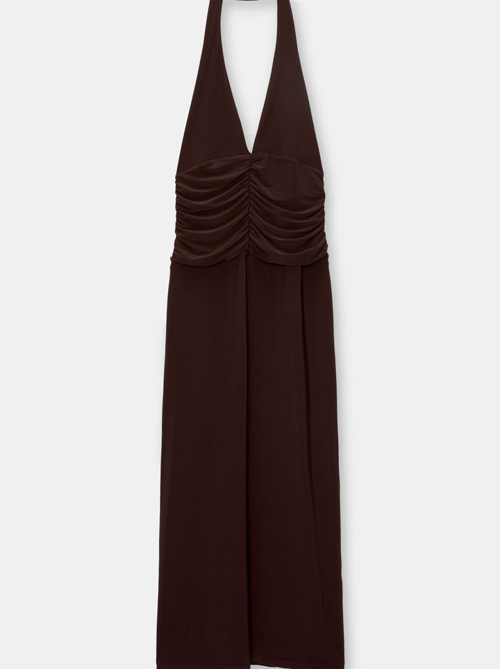 Moudda PULL & BEAR - Robe Longue Halter Ouverture Encolure - Tunisie 3