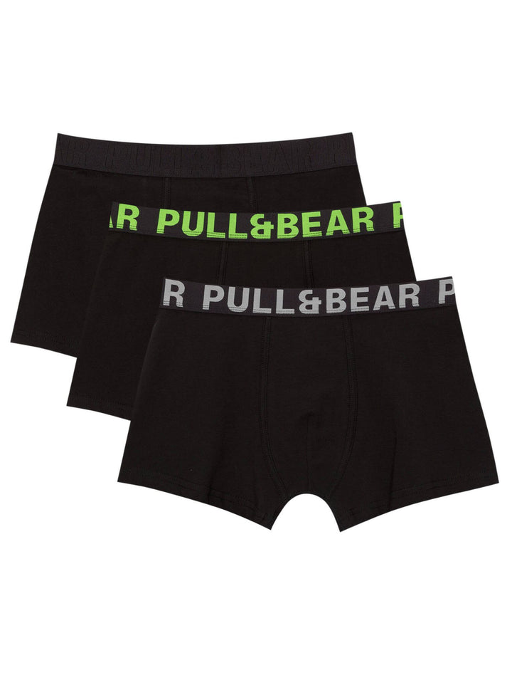 Moudda PULL & BEAR - Boxer - Logo Large (Jaune Fluorescent/Gris) - Tunisie 1
