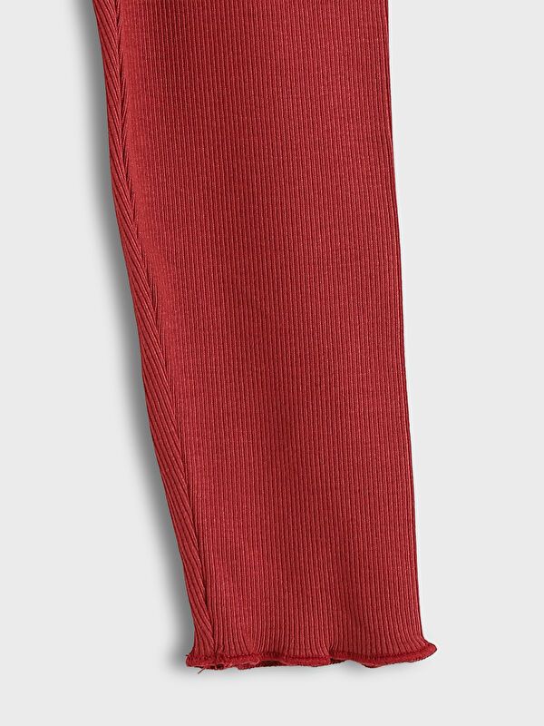 Moudda LC Waikiki - T-shirt jersey stretch basique Fille Rose foncé - Tunisie 3