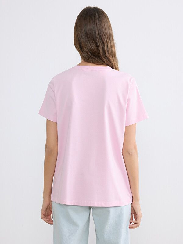 Moudda LC Waikiki - Body basique manches courtes en jersey pour Femme couleur  Rose lilas - Tunisie 4