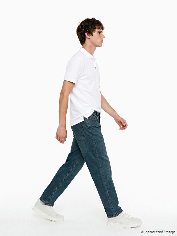 Moudda LC Waikiki - Jean basique en denim pour Homme couleur Rodeo foncé - Tunisie 1
