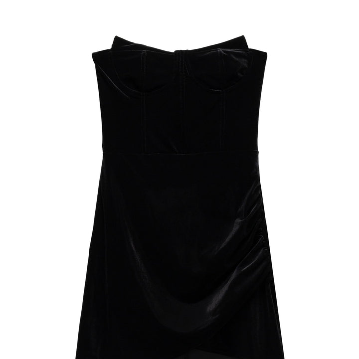 Moudda BERSHKA - Robe courte en velours motif noix de coco - Tunisie 3
