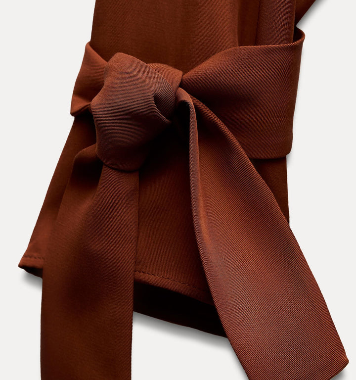 Moudda ZARA - Chemise tencel détail passant poignet et boutons dos - Tunisie 4