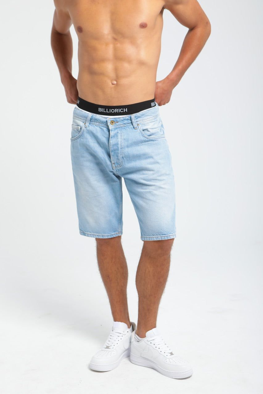 Moudda Billiorich - Short en Jean Homme - Coupe Droite - 1