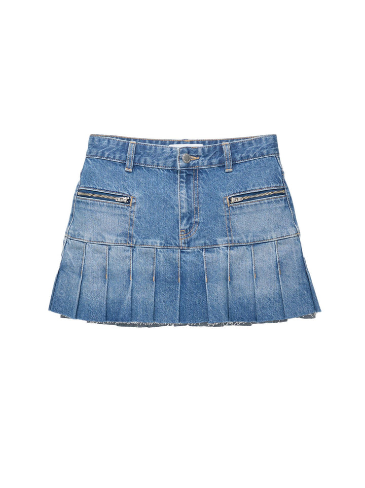 Moudda PULL & BEAR - Jupe Mini Denim - Plis - Tunisie 1
