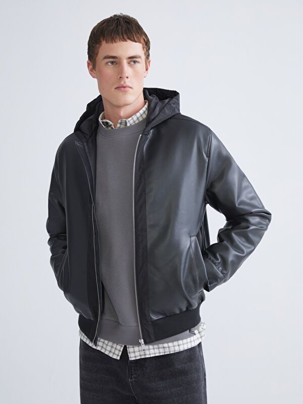 Moudda LC Waikiki - Manteau léger en similicuir pour Homme - Tunisie 1