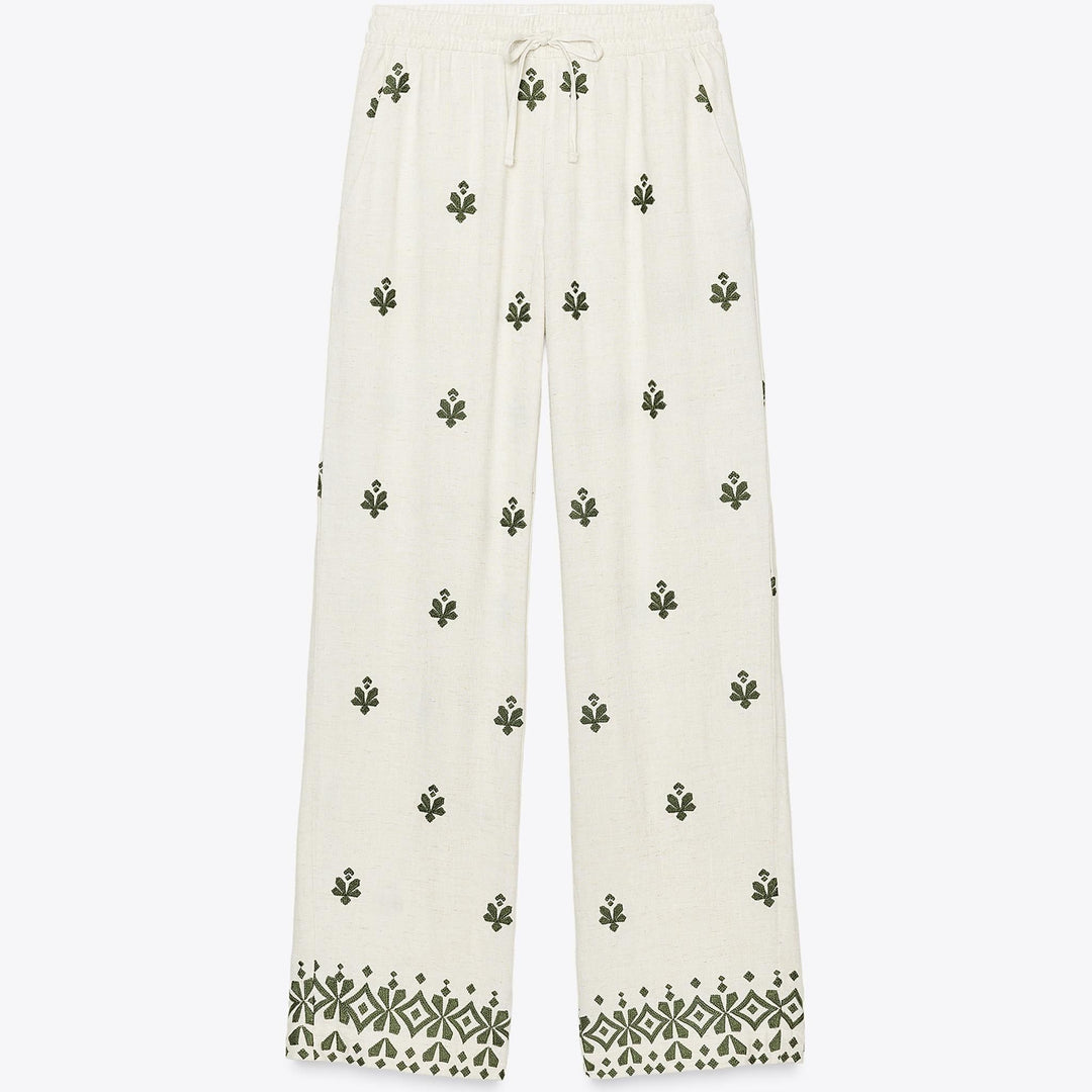 Moudda ZARA - Pantalon Brodé - Wide Leg - Tunisie 1