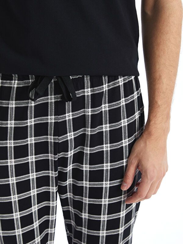 Moudda LC Waikiki - Ensemble pyjama en jersey à manches courtes et bas longs pour Hommes - Tunisie 3