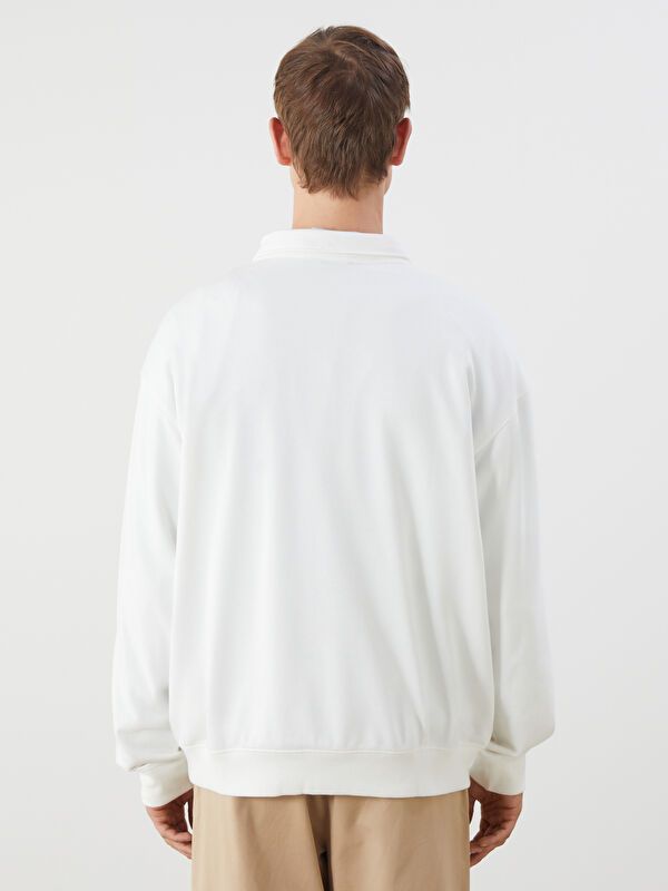 Moudda LC Waikiki - Sweatshirt en jersey Homme Ecru - Tunisie 4