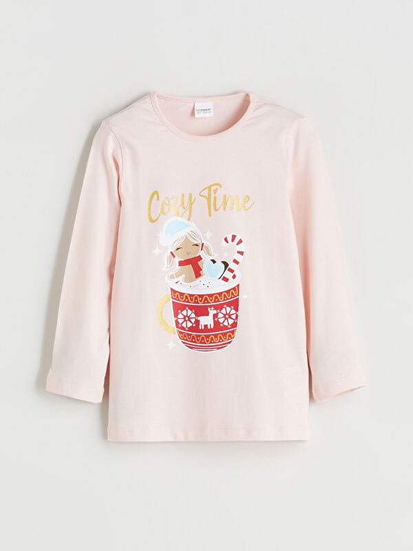 Moudda LC Waikiki - Sous-vêtement jersey pyjama manches longues milieu pour Filles - Tunisie 2