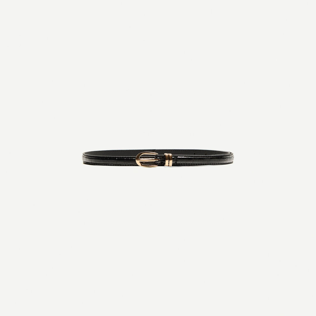 Moudda BERSHKA - Ceinture Fine Croco - Double Loop - Tunisie 1