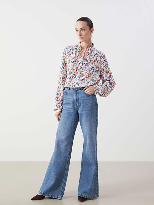 Moudda LC Waikiki - Chemise tissée imprimée cv à manches longues pour Femmes - Tunisie 2