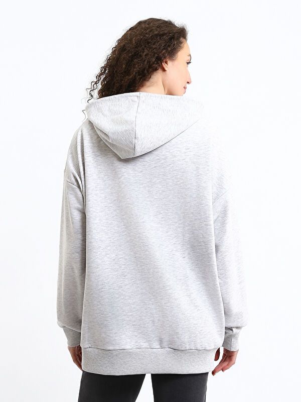 Moudda LC Waikiki - Cardigan en jersey Femme Mélange gris clair - Tunisie 5