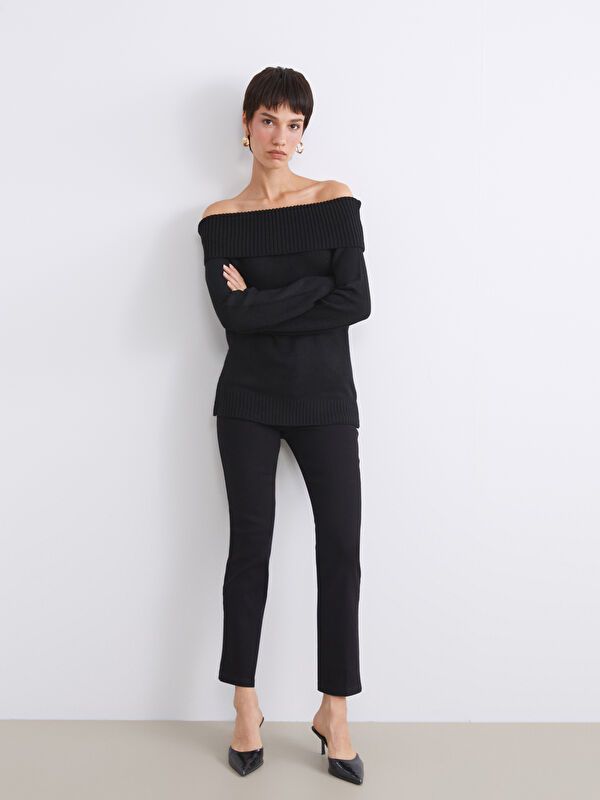 Moudda LC Waikiki - Pantalon jean tissé basique Femme Rodéo noir+m - Tunisie 1