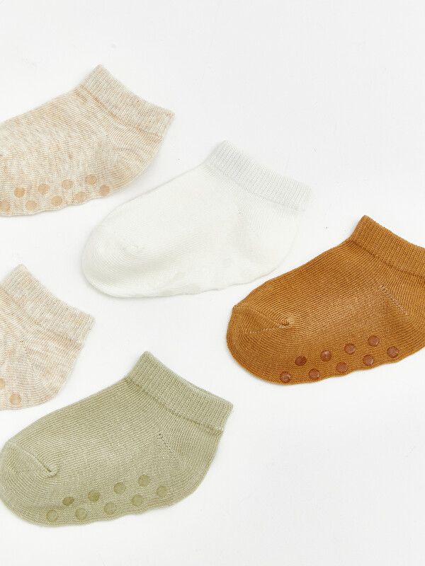 Moudda LC Waikiki - Chaussettes liner trainer (sport) pour Garçon couleur Beige mélangé - Tunisie 2