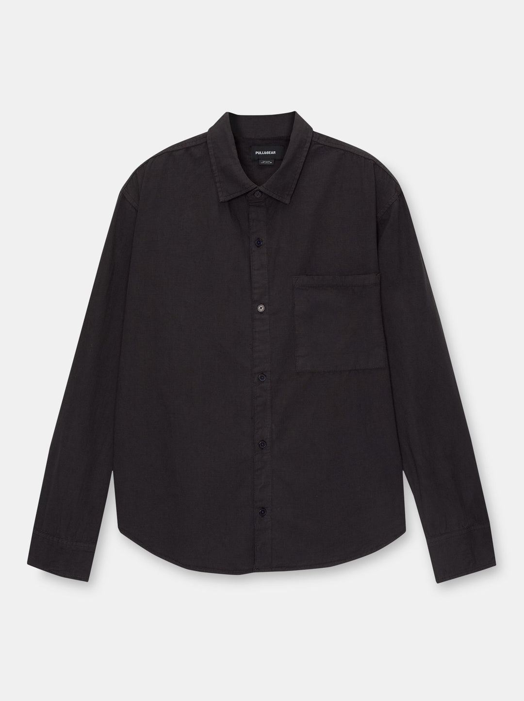 Moudda PULL & BEAR - Chemise Manches Longues Structure Lavée Basique - Tunisie 4