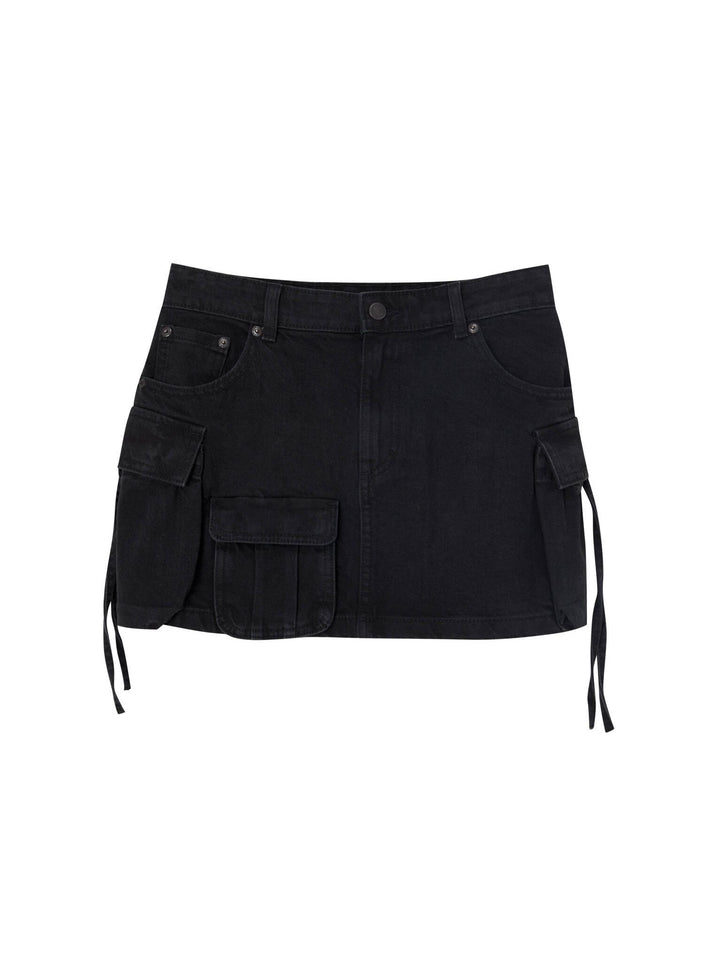 Moudda PULL & BEAR - Jupe Denim Courte Multi-Poches - Tunisie 5