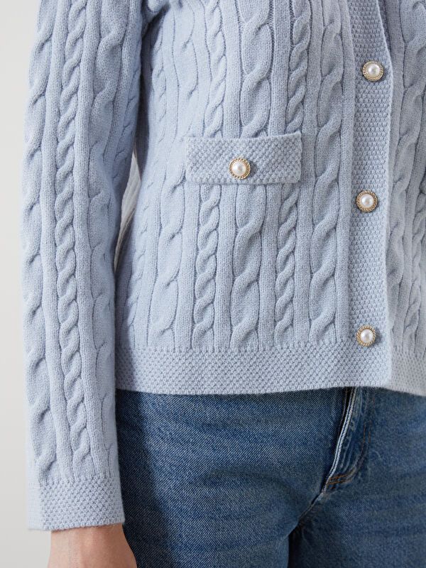 Moudda LC Waikiki - Cardigan tricot épais Femme Bleu - Tunisie 3