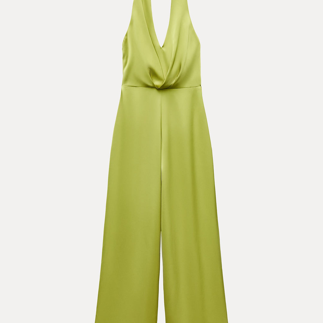 Moudda ZARA - Combinaison satin col licou pantalon ample - Tunisie 2