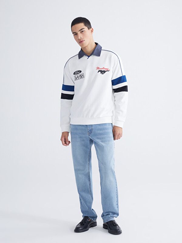 Moudda LC Waikiki - Jean basique en denim pour Homme couleur Bleu indigo clair rodé - Tunisie 1