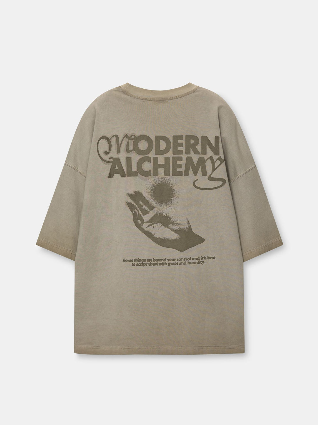 Moudda PULL & BEAR - T-Shirt Demi-Manches Oil Wash Imprimé Boxy Fit Arena - Tunisie 1