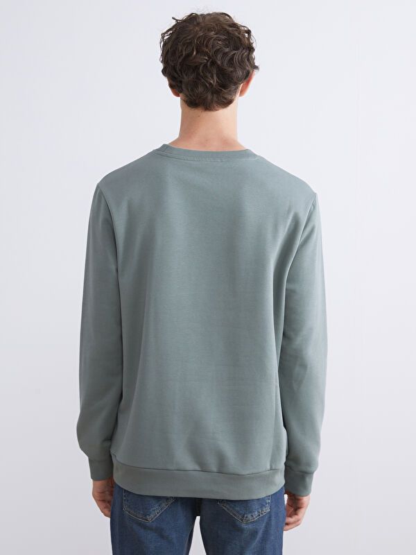 Moudda LC Waikiki - Sweat-shirt basique en jersey imprimé pour Hommes - Tunisie 4