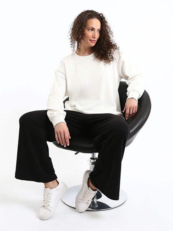 Moudda LC Waikiki - Sweatshirt en jersey Femme Ecru - Tunisie 2