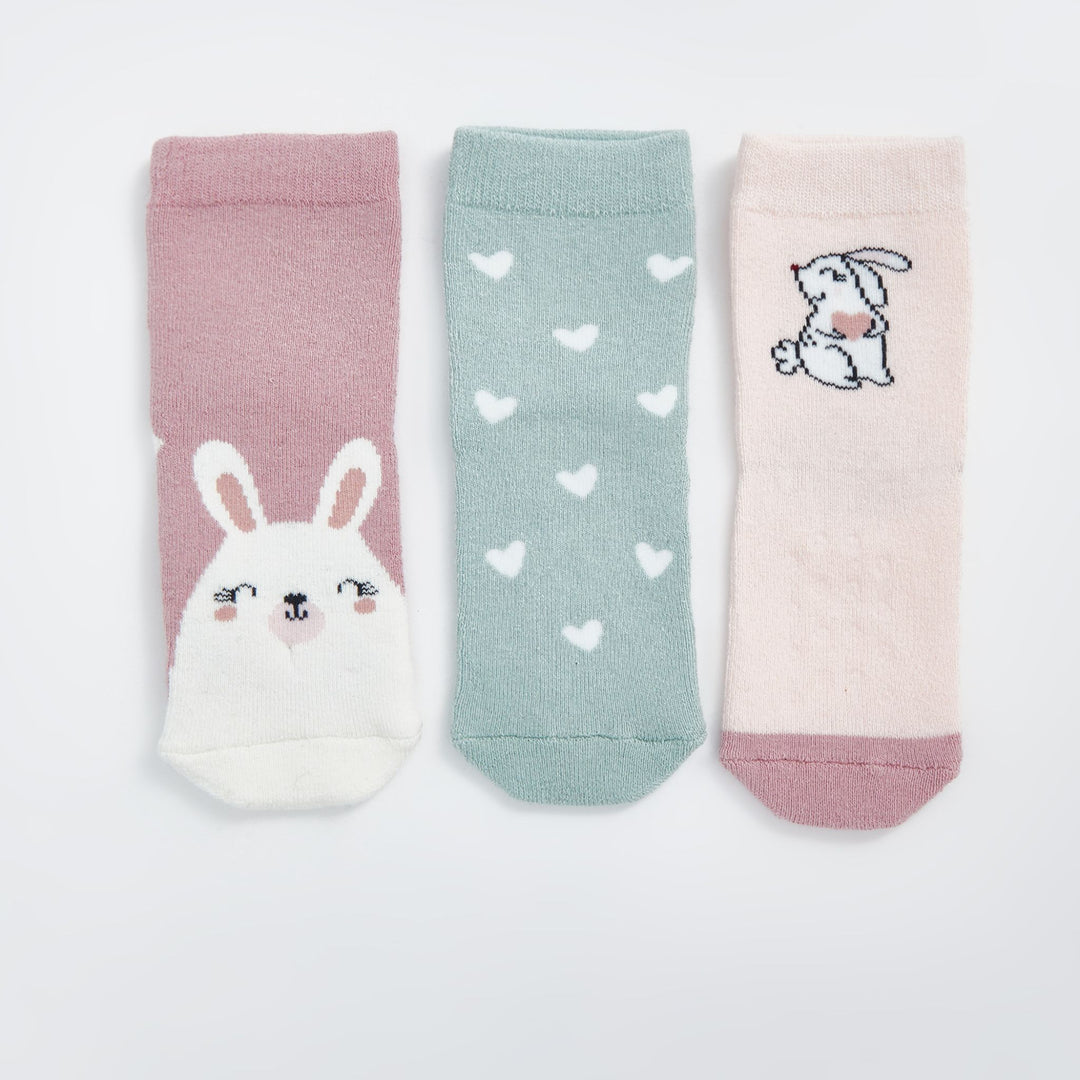 Moudda LC Waikiki - Chaussettes courtes Fille Rose poudre - Tunisie 2