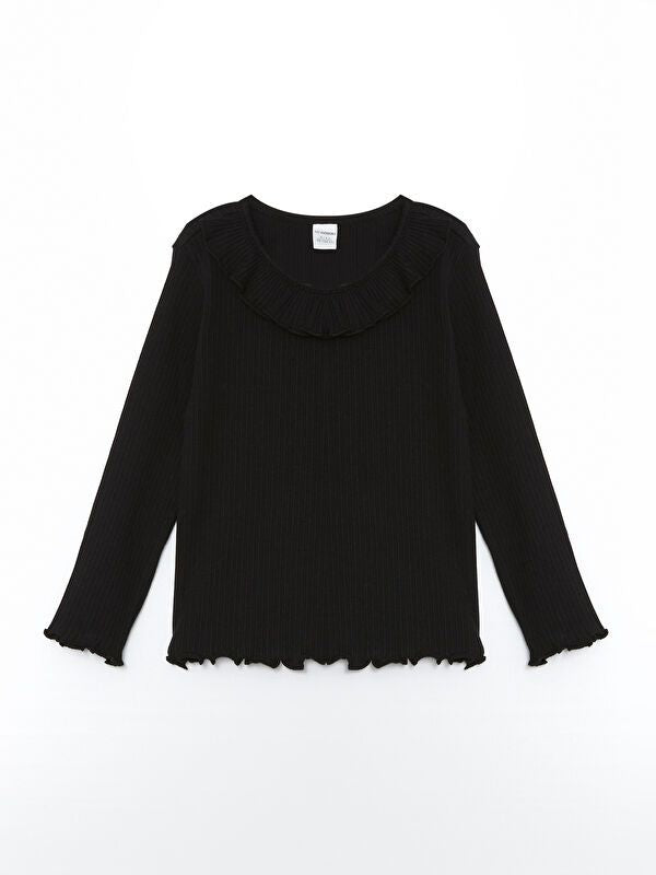 Moudda LC Waikiki - Body jersey basique manches longues Fille Noir - Tunisie 1