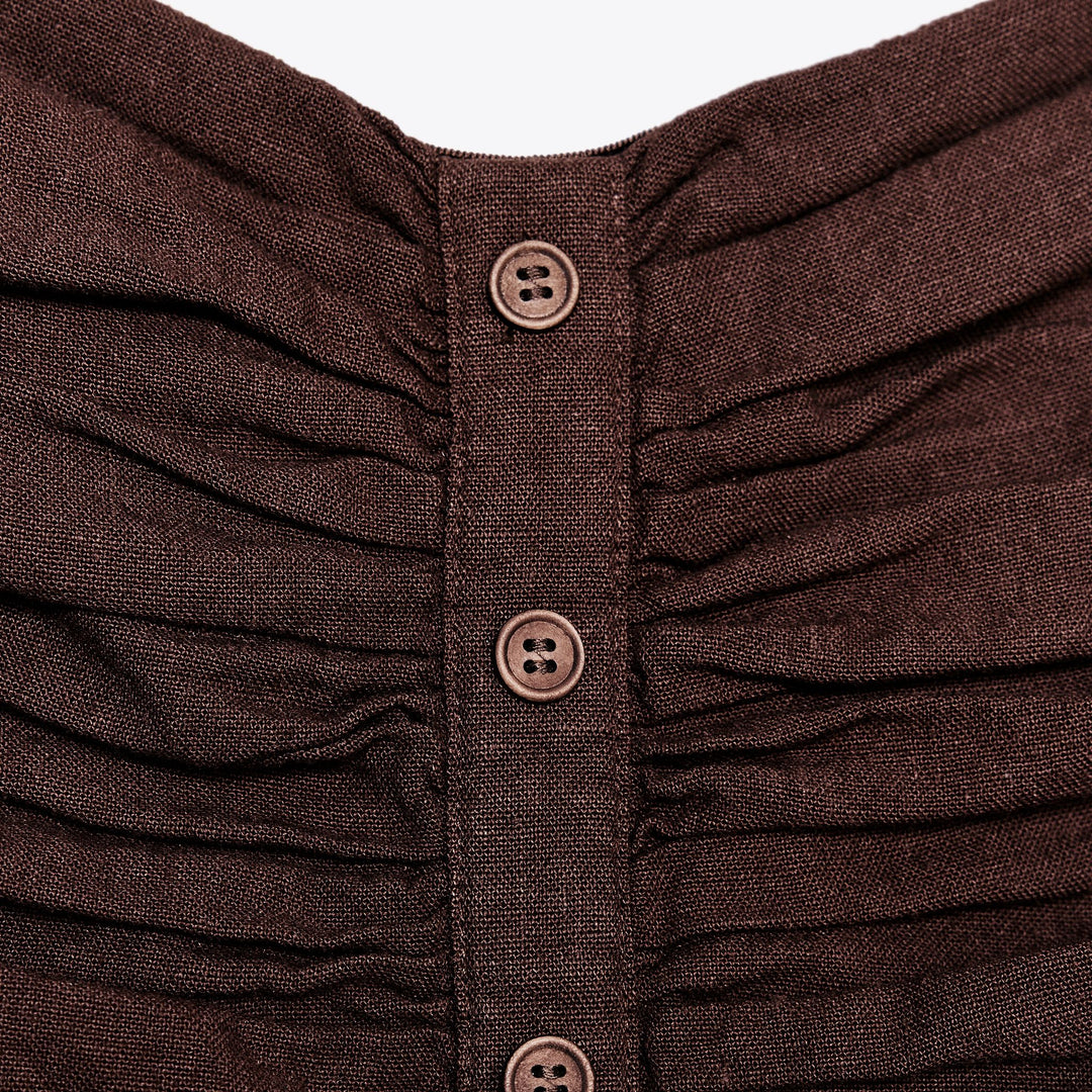 Moudda ZARA - Top Bustier - Fronces & Lin/Viscose - Tunisie 3