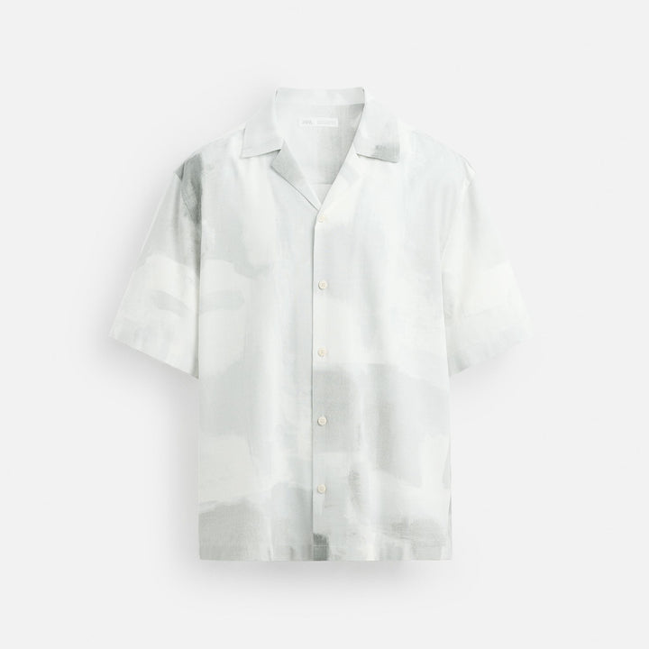 Moudda ZARA - Chemise Imprimée (Evergreen & Anthracite) - Tunisie 1