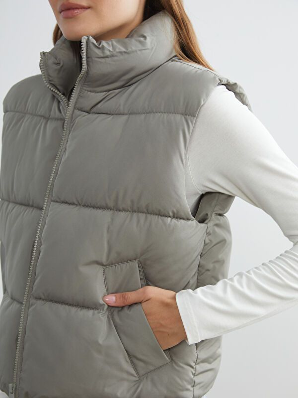 Moudda LC Waikiki - Veste sans manches Femme Kaki clair - Tunisie 3