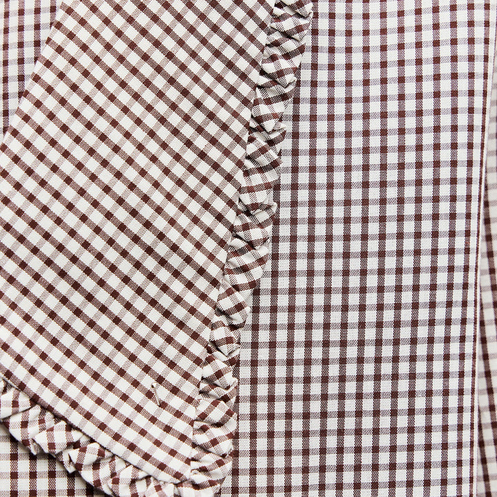 Moudda ZARA - Chemise popeline col rond imprimée Vichy - Tunisie 3