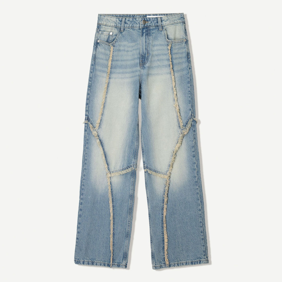 Moudda BERSHKA - Jean Denim Baggy - Franges - Tunisie 1