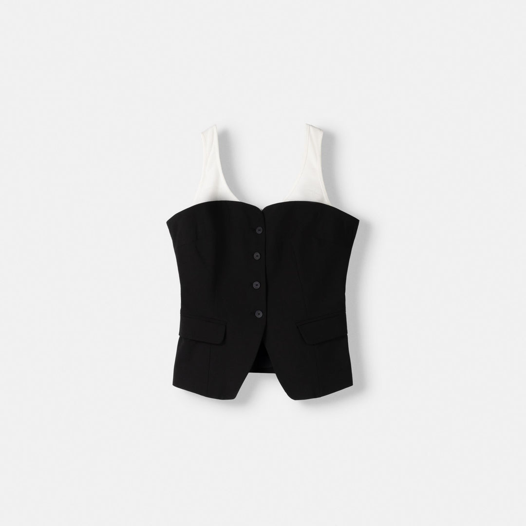 Moudda BERSHKA - Gilet Bimatière Épaules Dénudées - Tunisie 1