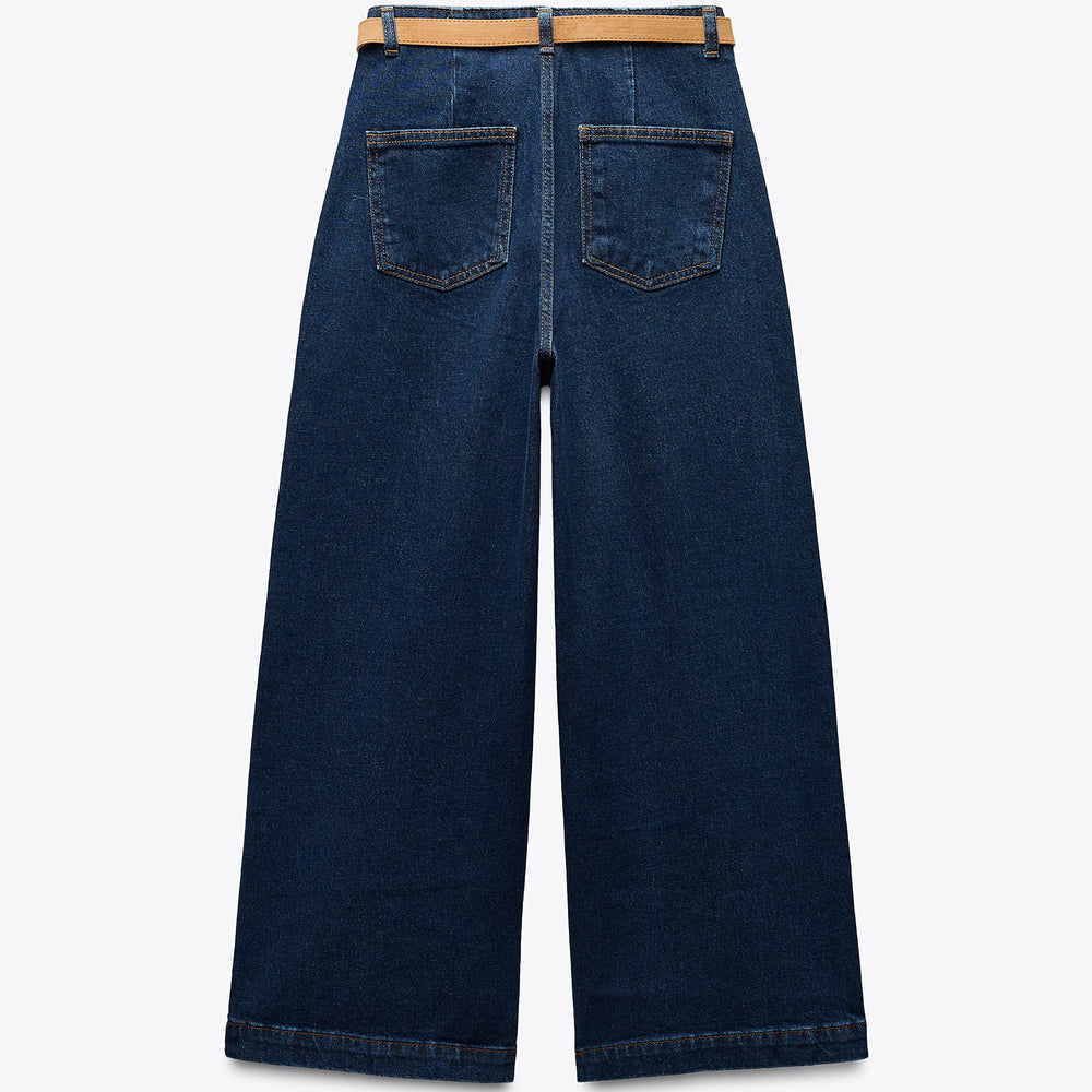 Moudda ZARA - Denim - Taille Haute, Wide Leg & Cropped - Tunisie 2