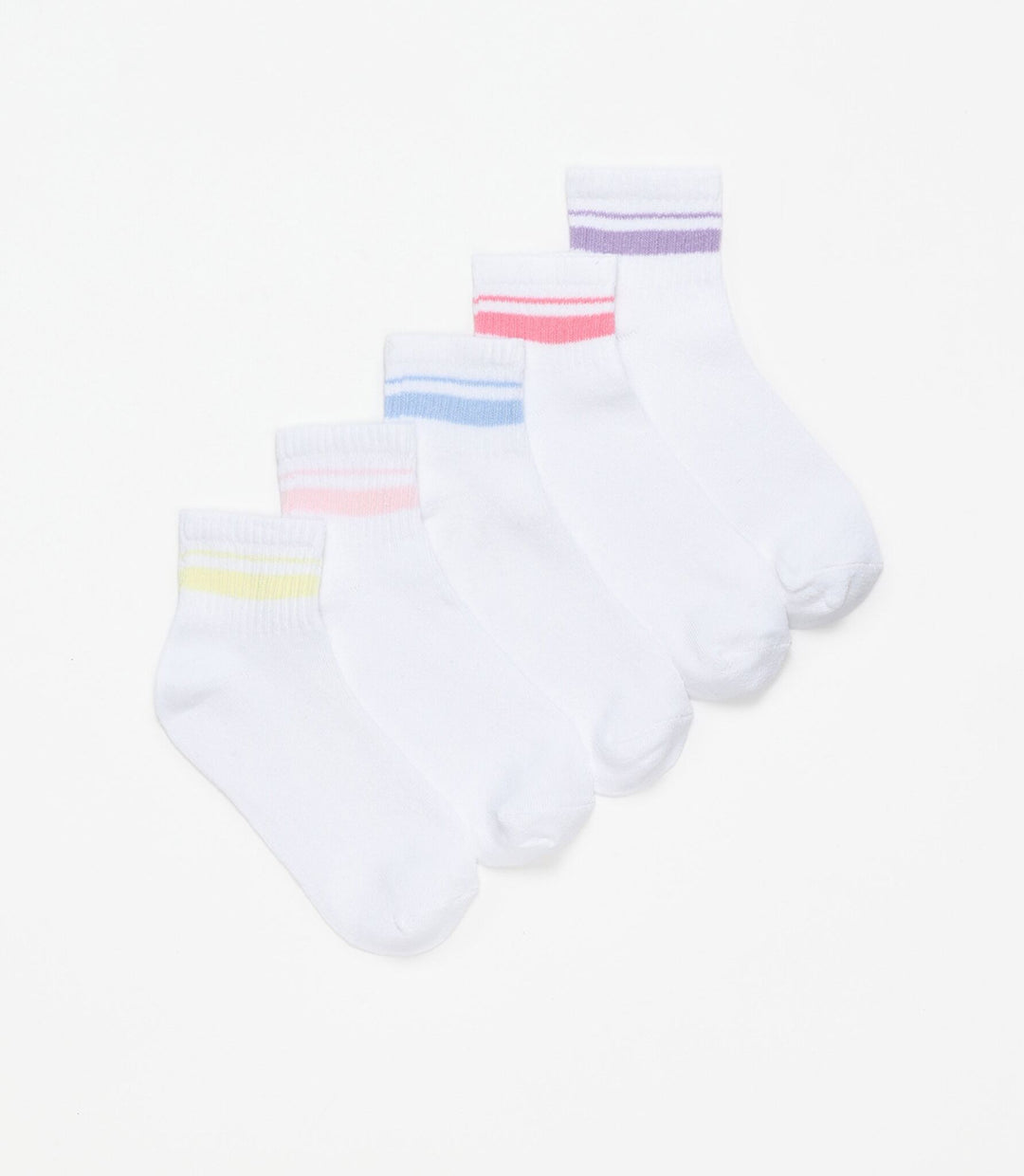 Moudda Lefties - Pack 5 Chaussettes Sport - Rayures Hautes Couleur - Tunisie 1
