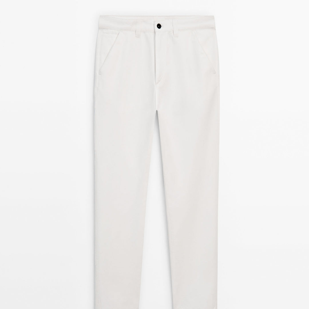 Moudda Massimo Dutti - Pantalon coton-lin, poche latérale - Tunisie 1
