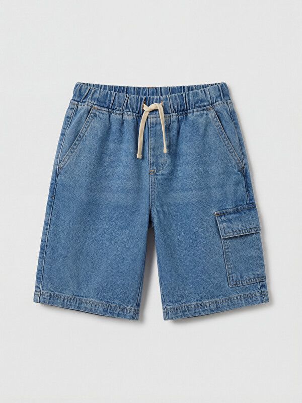 Moudda LC Waikiki - Bermuda en denim pour Garçon couleur Bleu indigo clair rodé - Tunisie 1