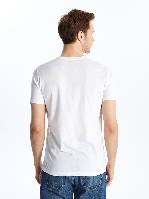 Moudda LC Waikiki - T-shirt basique col rond manches courtes en jersey pour Homme couleur Blanc - Tunisie 5