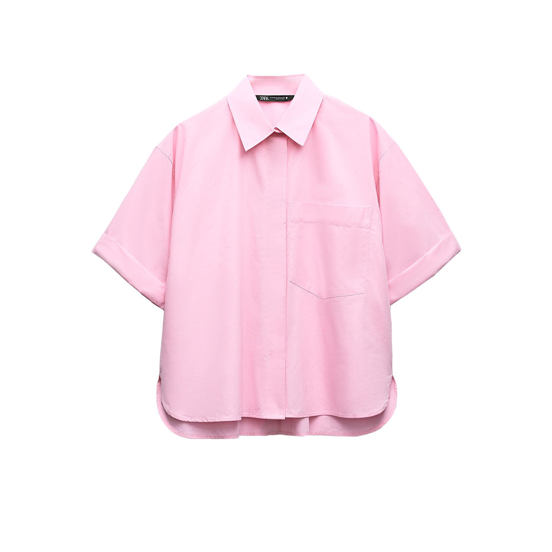 Moudda ZARA - Chemise popeline manches courtes poche - Tunisie 3