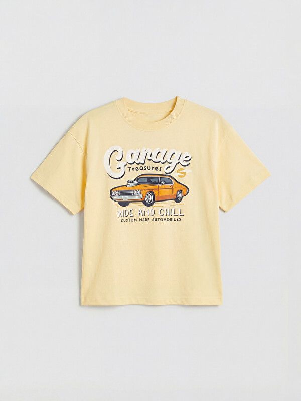 Moudda LC Waikiki - T-shirt manches courtes en jersey pour Garçon couleur Jaune - Tunisie 1