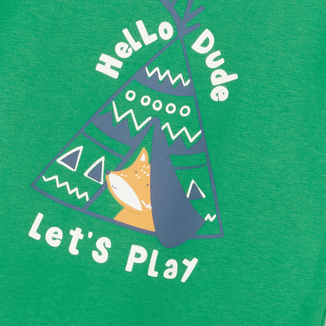 Moudda LC Waikiki - T-shirt en jersey manches longues Garçon Vert - Tunisie 3