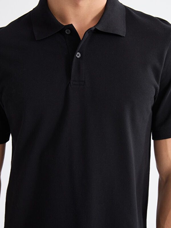 Moudda LC Waikiki - T-shirt col polo basique manches courtes en jersey pour Homme - Tunisie 3