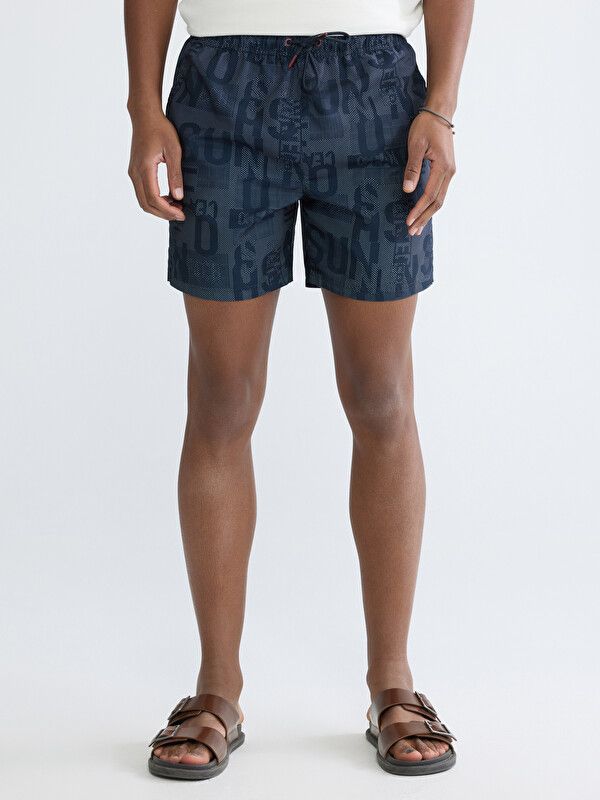 Moudda LC Waikiki - Maillot de bain pour Homme couleur Bleu marine imprimé - Tunisie 2