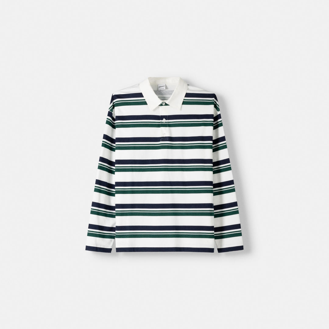 Moudda BERSHKA - T-shirt manches longues col polo rayé - Tunisie 2